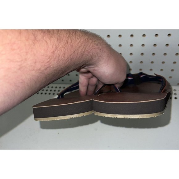 Tommy Hilfiger Drew 2 Mens Casual Sandals Slides Flip Flops Size 9 Brown - Picture 3 of 6